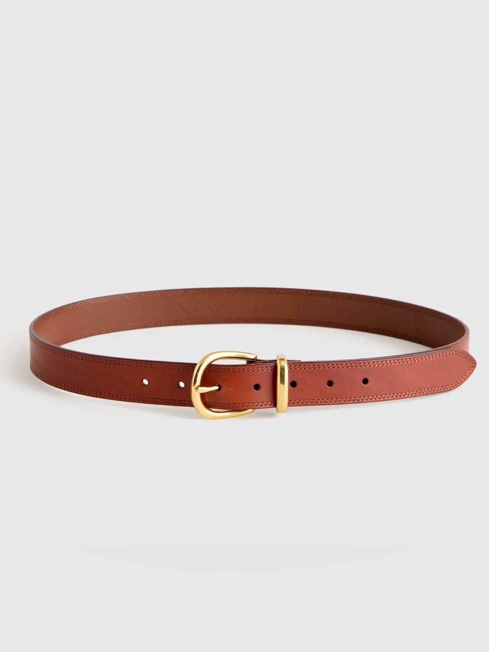 NWT Quince Allegra European Leather Belt in Saddle Size Small